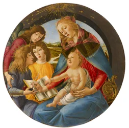 Italian: Madonna of the Magnificat Madonna of the Magnificat (Magnificatin Madonna)