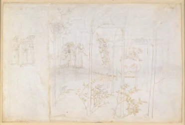 La Divina Commedia, Purgatorio XXVIII. Maallinen paratiisi: Dante ja Matelda Lethe-joen rannalla
