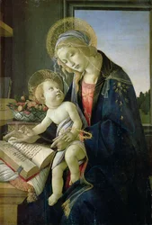 Madonna of the Book (Tempera ja öljy puulevylle) c. 1480-81