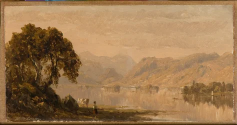 Rydalwater, luonnos 1855 (Öljy kankaalle)