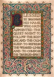 "Valaistu käsikirjoitus Walter Scottin Talismanin havainnollistamiseksi", n. 1830