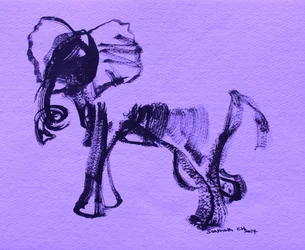 Dynaaminen violetti norsu