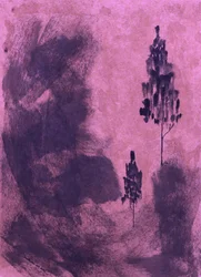 Purppuranvärinen varjomaisema