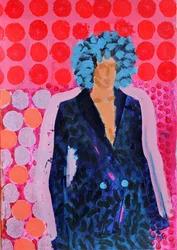 Elle #105, 2021 (akryyli paperille)