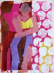 Elle #1, 2020 (akryyli paperille)