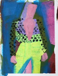 Elle #3, 2020 (akryyli paperille)