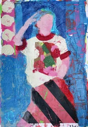 Elle #7, 2020 (akryyli paperille)