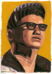 Roy Orbison, 2008 (öljy paperille)