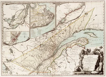 Quebecin kartta, Kanada