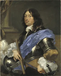 Charles X Gustave roi de Suede - Muotokuva Ruotsin kuninkaan Kaarle X Kustaasta (1622-1660), kirjoittanut Bourdon, Sebastien (1616-1671). Öljy kankaalle. Mitat: 102x82 cm. Tukholman kansallismuseo