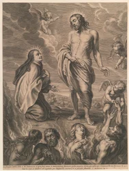H. Theresia rukoilee Bernardino de Mendozan puolesta