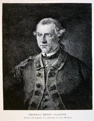 Kenraali Henry Gladwin, John Hollandin maalauksen valokuvasta (litografia).