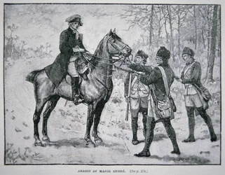 Majuri John Andren vangitseminen (litho)