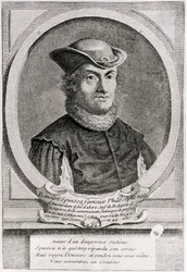 Muotokuva Baruch tai Benedict Spinozasta (1632-77), hollantilainen filosofi (kaiverrus).
