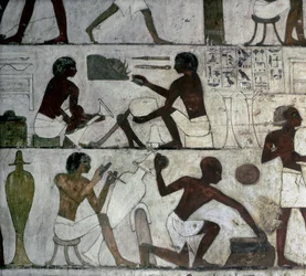 Luxor Thebes: Rekhmiren hauta, käsityöläiset.