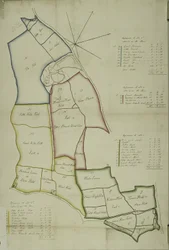 Willesdenin kartta Lontoossa (litho)