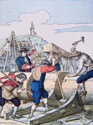 Telakka Louis XIV:n aikana (litho)