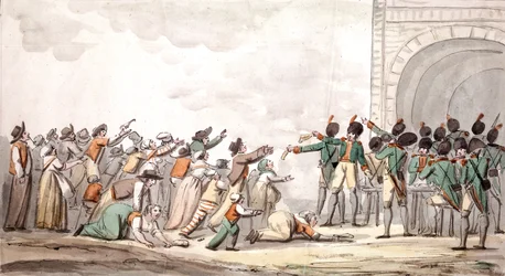 Assignattien jakelu, Ranskan vallankumous (värikaiverrus)