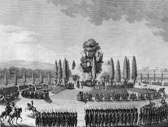 Ranskan vallankumous: Republikaanien fete des victoires au champs de mars Pariisissa 10. Prairial An IV (29. toukokuuta)