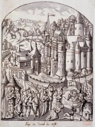 Dervalin piiritys (Bretagne) vuonna 1375.