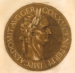 Keisari Domitianus (väri litho)
