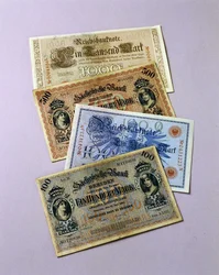 Saksalaiset setelit liikkeessä 1876-1917 (värilitho)