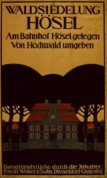 Waldsiedlung Hotel Advertisement saksaksi, noin 1890 (juliste)