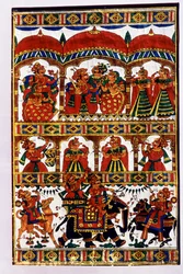Miniatyyri kangasmaalaus, Intia