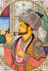 Miniatyyri Maalaus Mughul keisari Shah Jahan Intia Intia Aasia