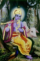Miniatyyrimaalaus Lordi Krishnasta, Intia