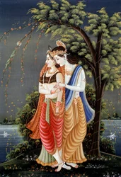 Radha Krishnan miniatyyrimaalaus, Intia