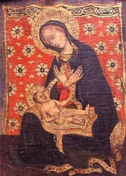Neitsyt ja lapsi, luultavasti 1500-luvun lopulla (paneeli)