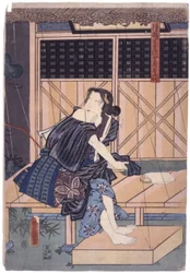 Ochiyo (värillinen puupiirros)