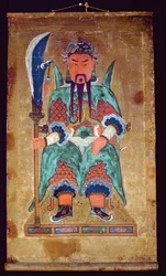 Gwanwoojanggun (luonnollinen pigmentti paperille)