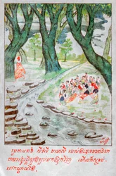 Mahajanaka Jataka. noin 1910 (kuva)