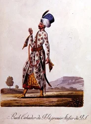 Sulttaani, turkkilaisten pukujen albumista, 1700-luvun loppu