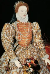 Kuningatar Elizabeth I, n. 1575 (öljy paneelille)