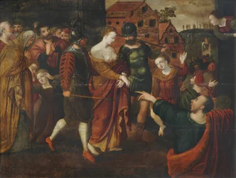 St. Agatha (öljy paneelille)