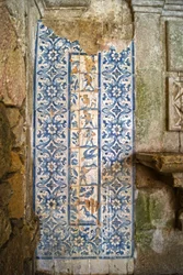 Metsästyskohtauksia kuvaava paneeli, Tarouca, Portugali (keraamiset laatat)