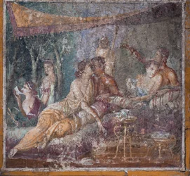 Bankettikohtaus, Pompeji