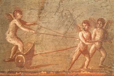 Kupidot vaunuissa, Herculaneum