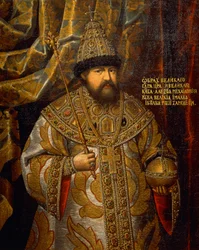 Venäjän Aleksiksen (1629-76), Venäjän tsaarin (1645-76) muotokuva, tuntemattoman taiteilijan maalaus
