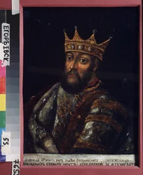 Suurprinssi Vsevolod III Jurjevitš Vladimirin suuren pesän muotokuva (1154-1212)
