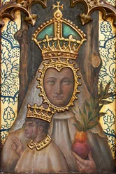Eremitaasi (Nuestra Señora de La Plazan Eremitaasi). Sisätilat. Alttari. Yksityiskohta. Alttari (maalaus)