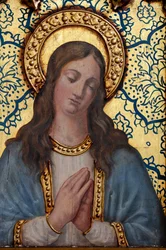 Eremitaasi (Nuestra Señora de La Plazan Eremitaasi). Sisätilat. Alttari. Yksityiskohta. Alttari (maalaus)