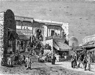 Maurilainen kahvila Sidi Bou Saidissa