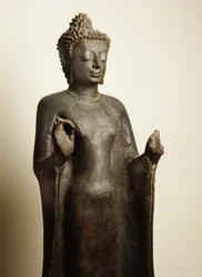 Buddha DeskEnding Tavatisima Havenista, Davaravati-kausi (pronssi)
