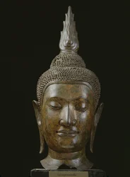 Buddhan pää meditaatiossa (pronssi)