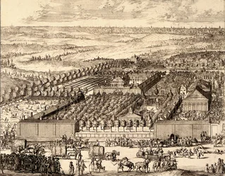 Saksalainen kortteli Nemetskaja sloboda Moskovassa vasen osa, 1705