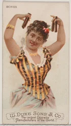 Bones, Musical Instruments -sarjasta N82 Duke-tuotemerkin savukkeille, 1888, 1888.